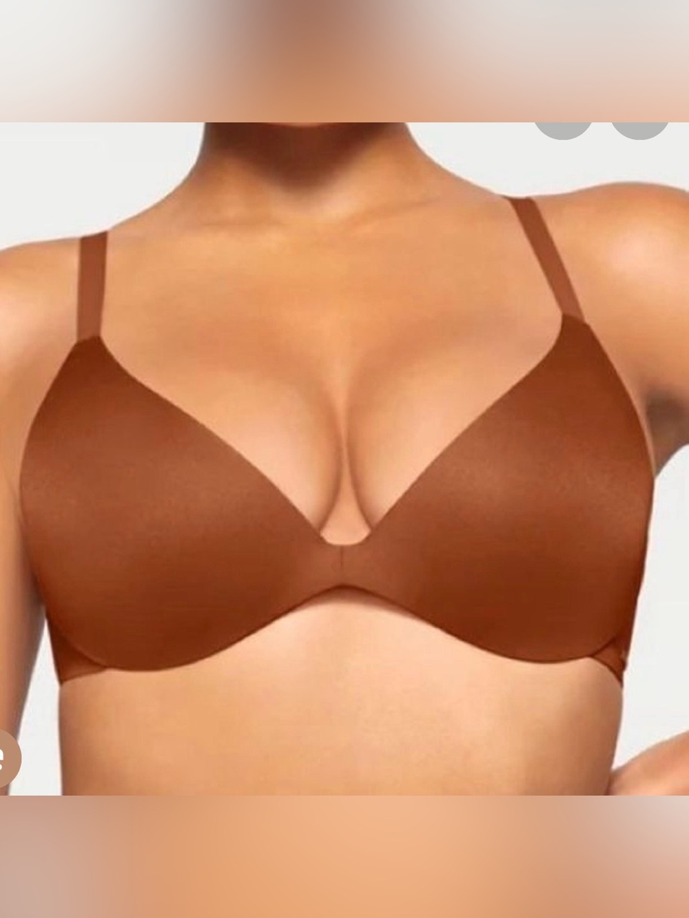 Skims Smooth T-Shirt Bra - Brown